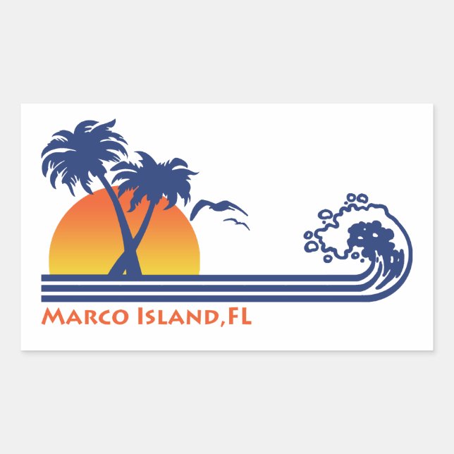 Marco Island FL Sticker (Front)
