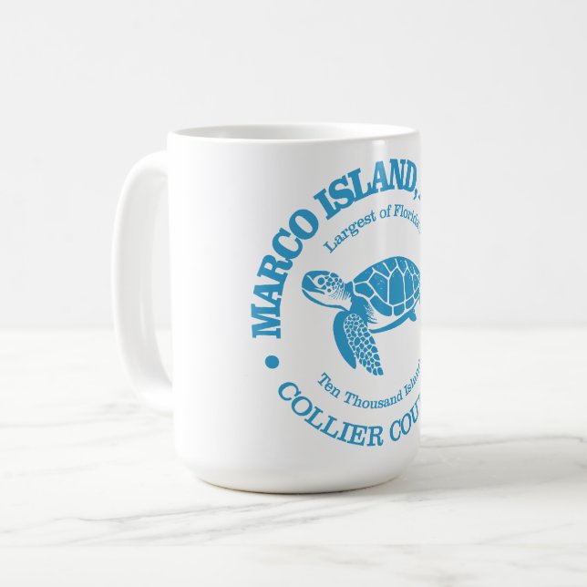 Marco Island (sea turtle) Coffee Mug (Front Left)