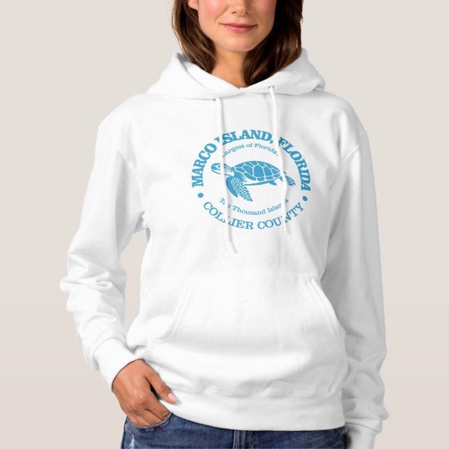 Marco Island (sea turtle) Hoodie (Front)