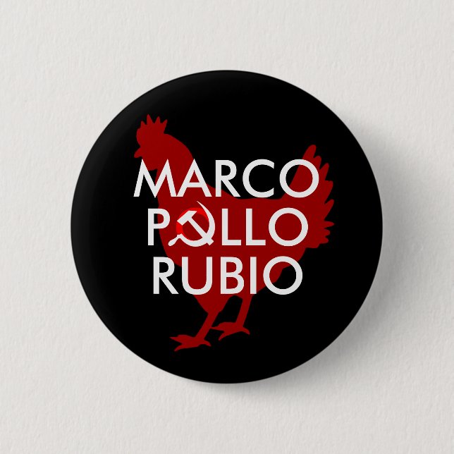 Marco Pollo 2 Inch Round Button (Front)