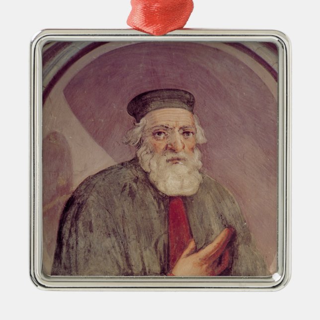 Marco Polo  from the 'Sala del Mappamondo' Metal Ornament (Front)