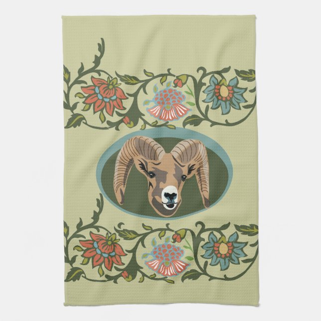 marco polo sheep kitchen towel (Vertical)