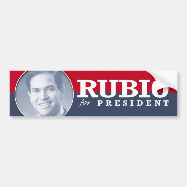 MARCO RUBIO 2016 BUMPER STICKER (Front)