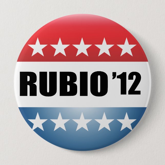 MARCO RUBIO 4 INCH ROUND BUTTON (Front)