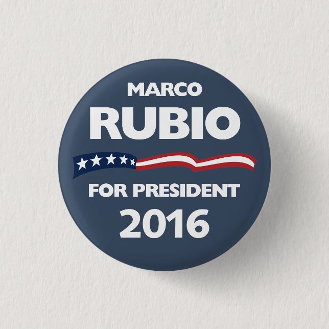 Marco Rubio for president 2016 1 Inch Round Button (Front)