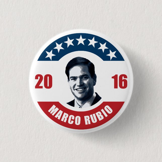 Marco Rubio for president 2016 1 Inch Round Button (Front)