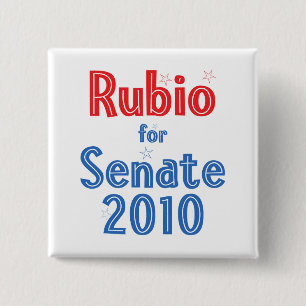 Marco Rubio for Senate 2010 Star Design 2 Inch Square Button