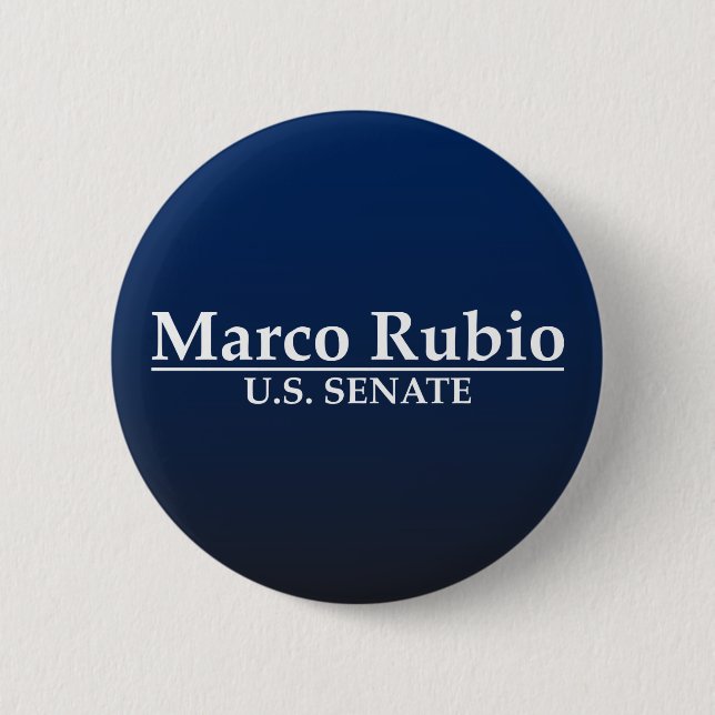 Marco Rubio for U.S. Senate 2 Inch Round Button (Front)