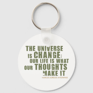Marcus Aurelius Antoninus Quote Keychain