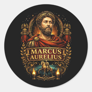Marcus Aurelius Classic Round Sticker