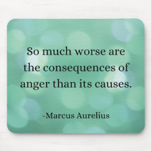 Marcus Aurelius: Conquer Anger, Find Inner Peace Mouse Pad