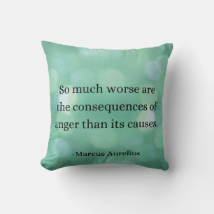 Marcus Aurelius: Conquer Anger, Find Inner Peace Throw Pillow