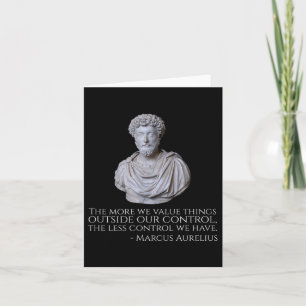 Marcus Aurelius - Motivational Stoicism Philosophy Card