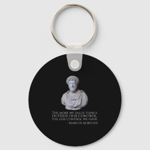 Marcus Aurelius - Motivational Stoicism Philosophy Keychain