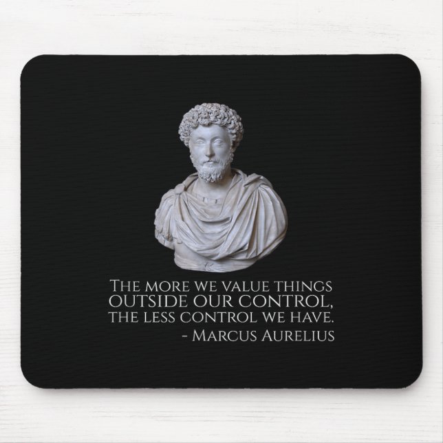 Marcus Aurelius - Motivational Stoicism Philosophy Mouse Pad (Front)