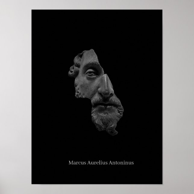 Marcus Aurelius Poster - Stoic Philosophy (Front)