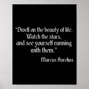 Marcus Aurelius Shirt Dwell On The Beautiful Of Li Poster