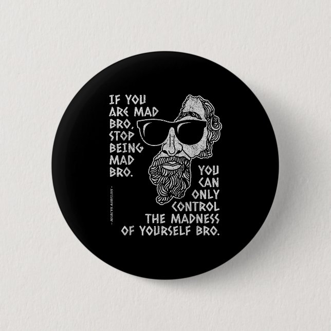 Marcus Aurelius Stoic Philosopher Ancient Roman Jo 2 Inch Round Button (Front)