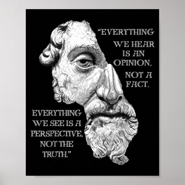 Marcus Aurelius Stoic Philosophy Novel Philosopher Poster (Front)