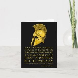 Marcus Aurelius Stoic Philosophy Quote - Roman Sto Card
