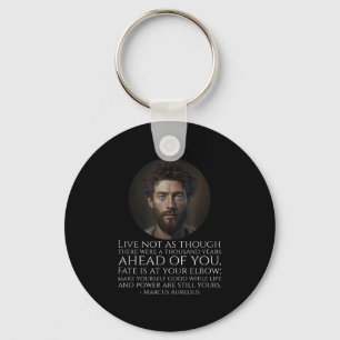 Marcus Aurelius Stoicism - Roman Stoic Philosophy  Keychain