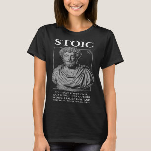 Marcus Aurelius u201CFind Strengthu201D Stoicism Q T-Shirt
