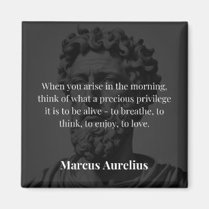 Marcus Aurelius's Morning Reflection: Gratitude fo Magnet