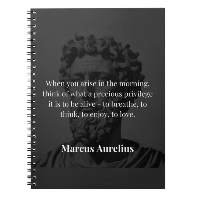 Marcus Aurelius's Morning Reflection Notebook (Front)