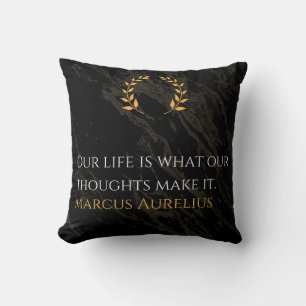 Marcus Aurelius's Truth: Shaping Life Throw Pillow