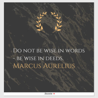 Marcus Aurelius's Wisdom: Actions Speak Loud
