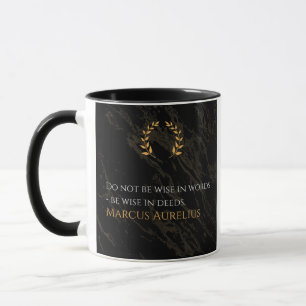 Marcus Aurelius's Wisdom: Actions Speak Louder Tha Mug