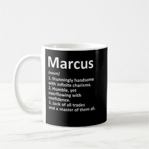 MARCUS Definition Personalized Name Funny Birthday Coffee Mug