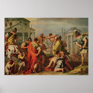 Marcus Furius Camillus and Brennus Poster
