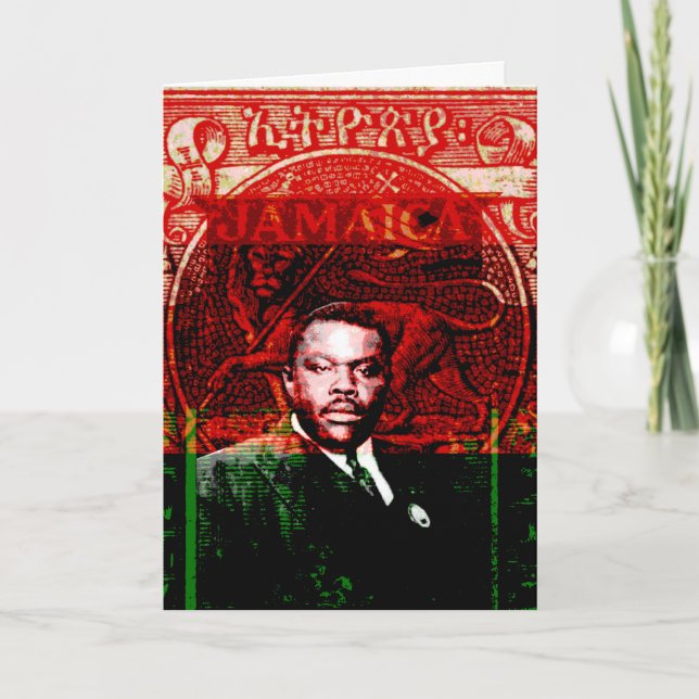 Marcus Garvey Greeting Card (Front)