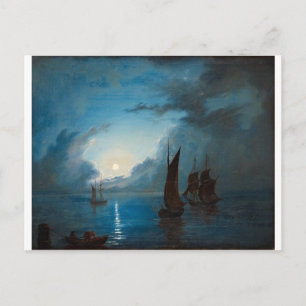 Marcus Larson hav-i-mansken-1848.water boat nature Postcard