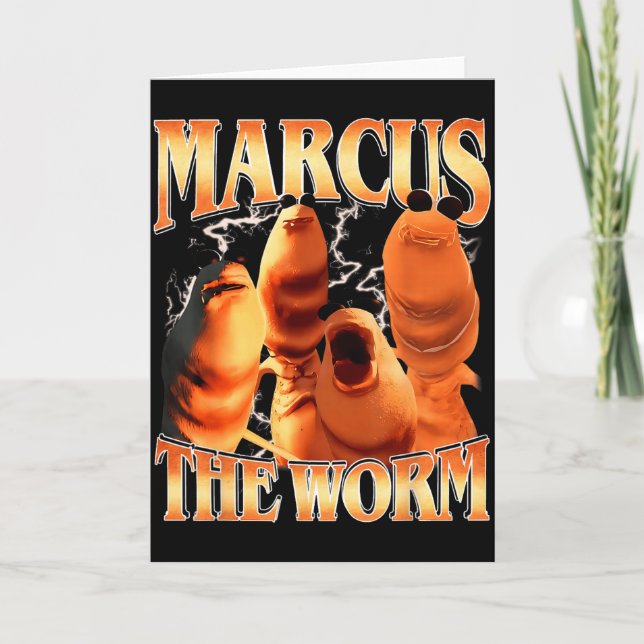 Marcus The Worm Bootleg For Men Women Meme Fan  Card (Front)