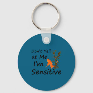 Marcus the worm don't yell at me i'm sensitive mem keychain