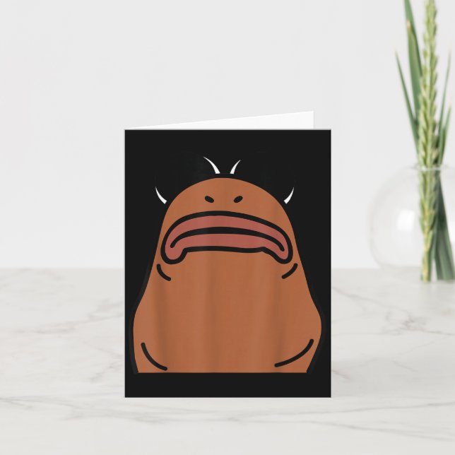 Marcus The Worm Halloween Costume  Card (Front)