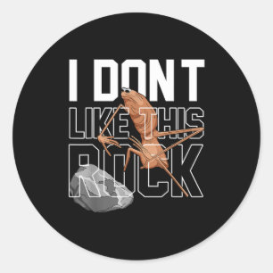 Marcus The Worm I Don't Like This Rock Funny Meme  Classic Round Sticker