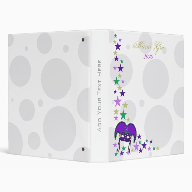Mardi Gra Customizable Binder (Background)