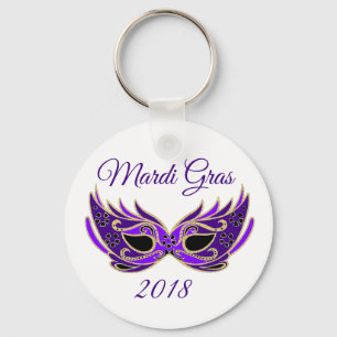 Mardi Gras 2018 Mask Keychain
