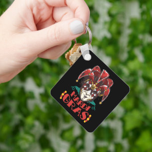 Mardi Gras 2022 Venetian Mask Keychain