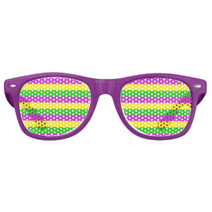 Mardi Gras 2023 Flamboyant Masquerade Celebration Retro Sunglasses