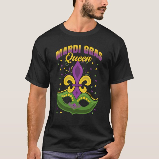 Mardi Gras 2023 Mardi Gras Queen Couples Matching  T-Shirt (Front)