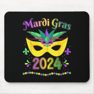 Mardi Gras 2024 Jester Outfit Kids Girls Boys Men  Mouse Pad
