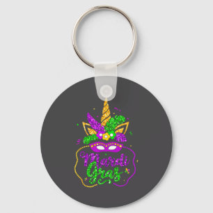 Mardi Gras 2024 Mask Beads New Orlean Party Women  Keychain