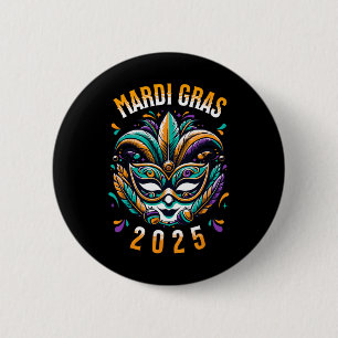 Mardi Gras 2025 Carnaval New Orleans Mardi Gras Fa 2 Inch Round Button