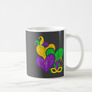 Mardi Gras 2025 Cute Hearts Valentine Women Girl K Coffee Mug