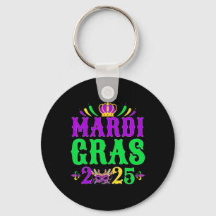 Mardi Gras 2025 Jester Costume Mardi Gras Family C Keychain