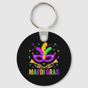 Mardi Gras 2025 S Women Mens Mardi Gras Shirt Kids Keychain